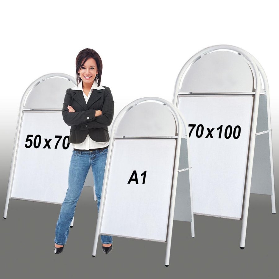 Expo Gotik Lux Pavement Board, black, 70 x 100 cm