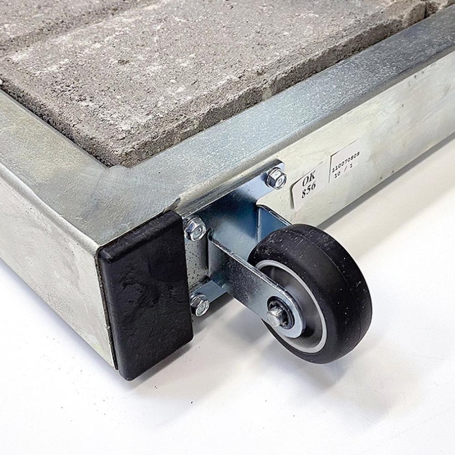 Outdoor Spin Sign, concrete stand