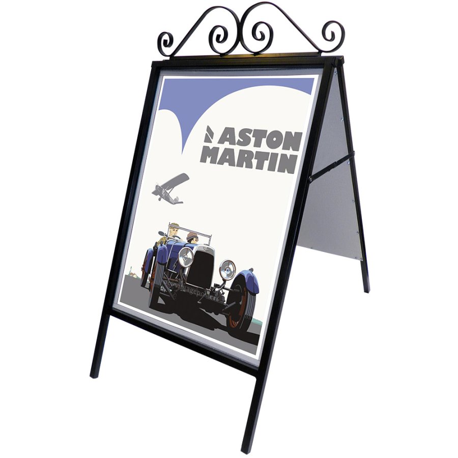 Antique A-Board, black, 50 x 70 cm