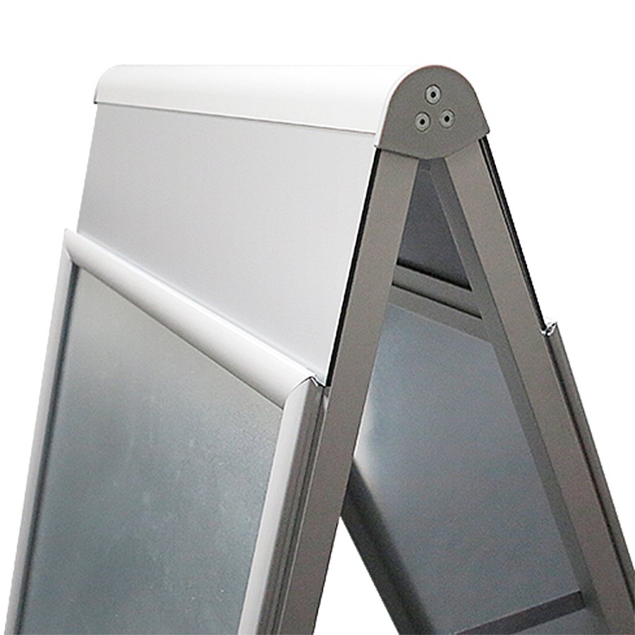 Alu-Line Logo-change Pavement Board, silver, 50 x 70 cm