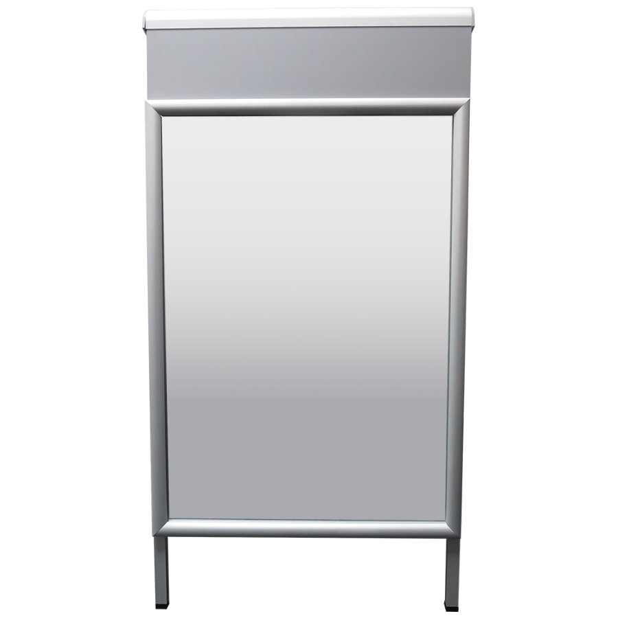 Alu-Line Logo-change Gadeskilt, silver, A1