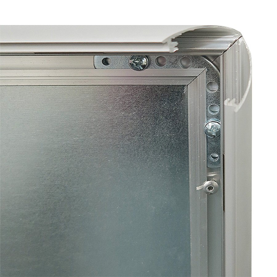 Alu-Line Logo-change Pavement Board, silver, 70 x 100 cm