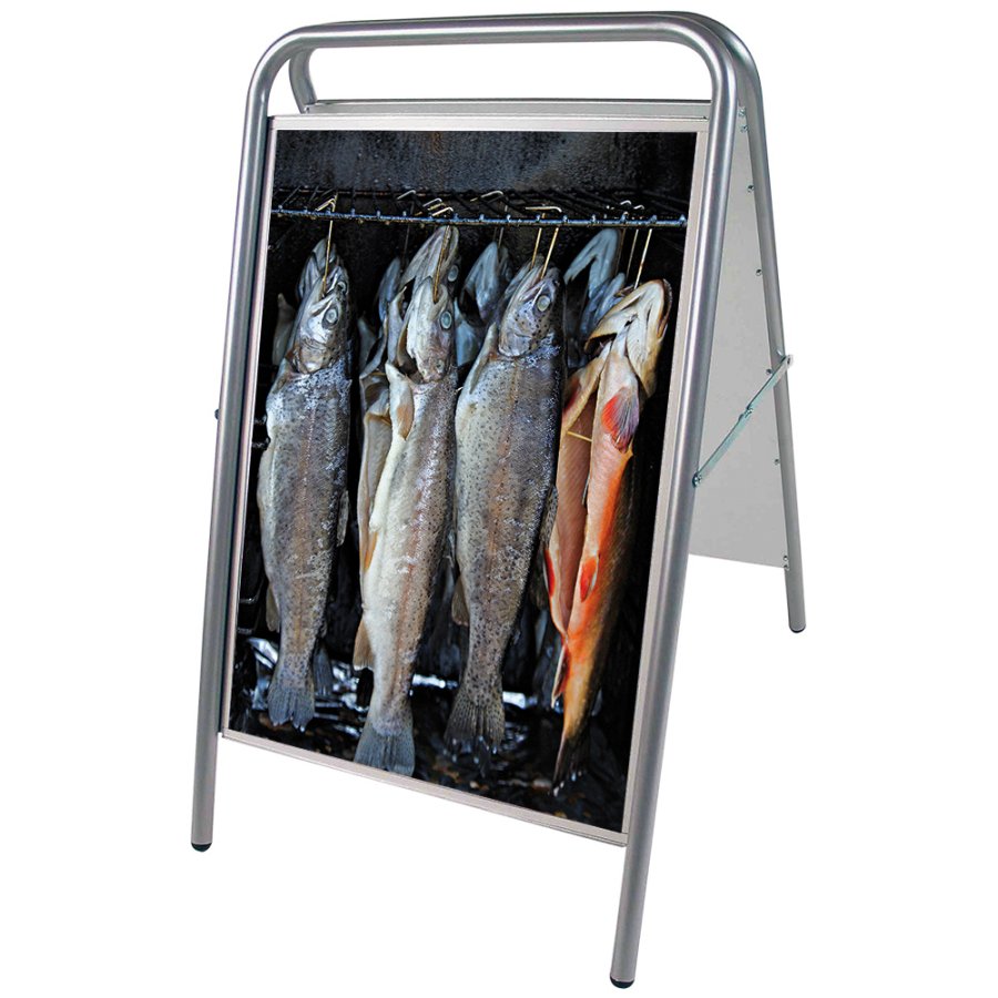 Expo Sign Lux Pavement Board, silver, A1