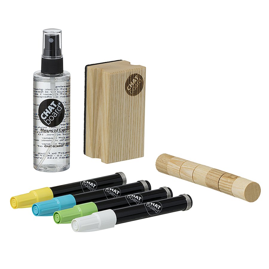 CHAT BOARD Woody Natural Starter Set Neon-1