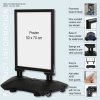 Pavement Sign, Wind-Pro Waterbase, 33 mm, Black, B2 - 50 x 70 cm #18