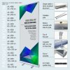 Roller Banner, Basic, Basic, one-sided, aluminum, Silver, 80 cm #15