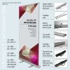 Roller Banner Cassette, Eco, one-sided, Aluminum/Silver, including bag, 80 cm #13