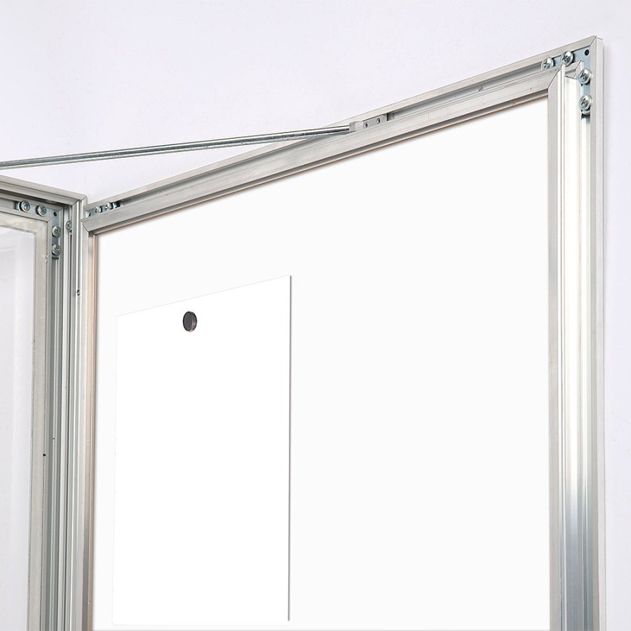 Infobox with Lock, 4 x A4, alu/silver