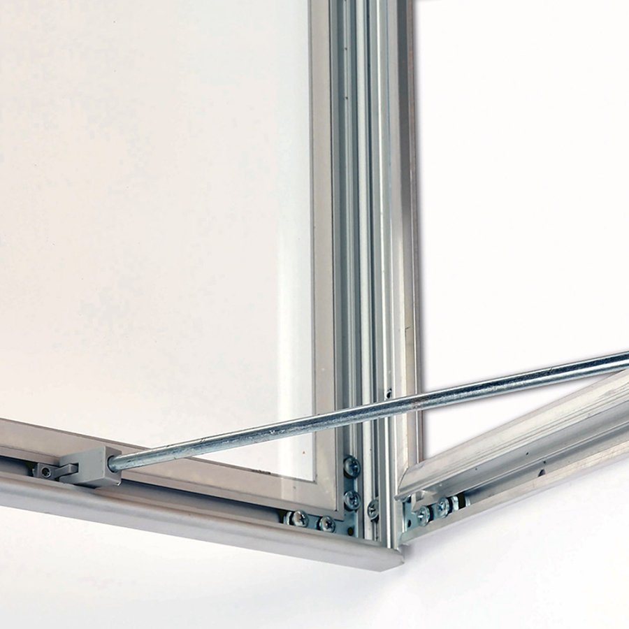 Infobox with Lock, 4 x A4, alu/silver