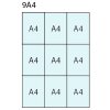 Infobox with magnet, 9 x A4, D27 mm, alu/silver #7