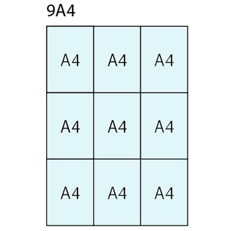 Infobox with magnet, 9 x A4, D27 mm, alu/silver