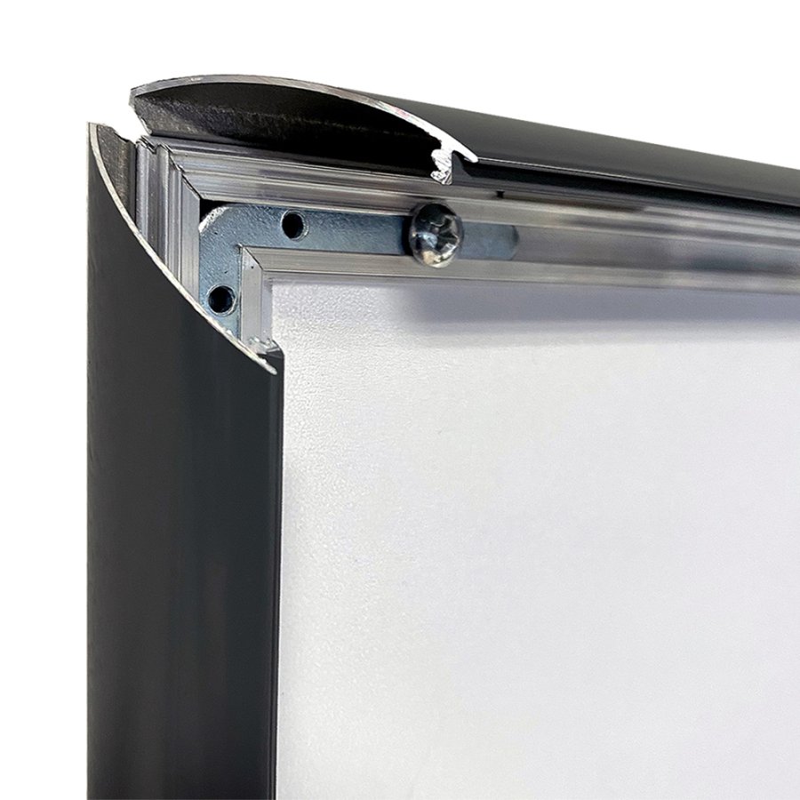 A4 frame for CURVED STAND, black