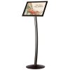 Curved stand with A3 frame V+H, black #1