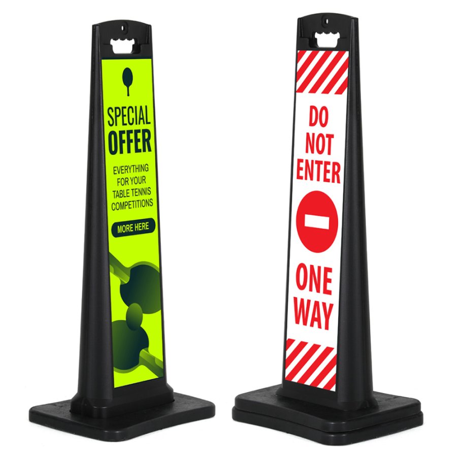 CITYSIGN Black plastic Stand 44.3 x 113 cm
