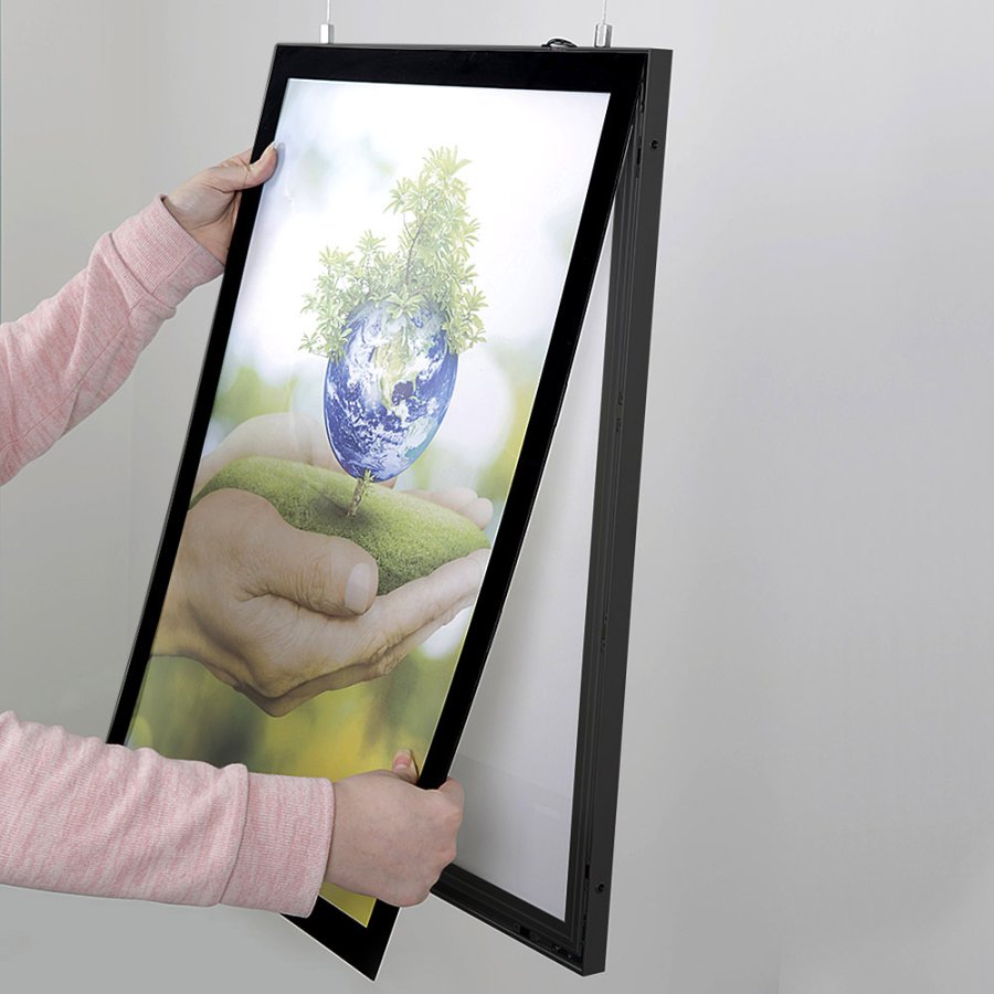 Magneco LED frame Black Double-Sided A1 for indoor use