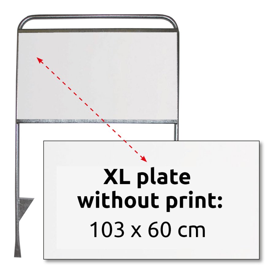 Estate Sign XL Logo Plate, 103 x 60 cm