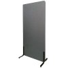 ZONE Hush Wall acoustic wall and room divider Dark grey with fabric covering and standard feet 170 x 80 x 4 cm #1