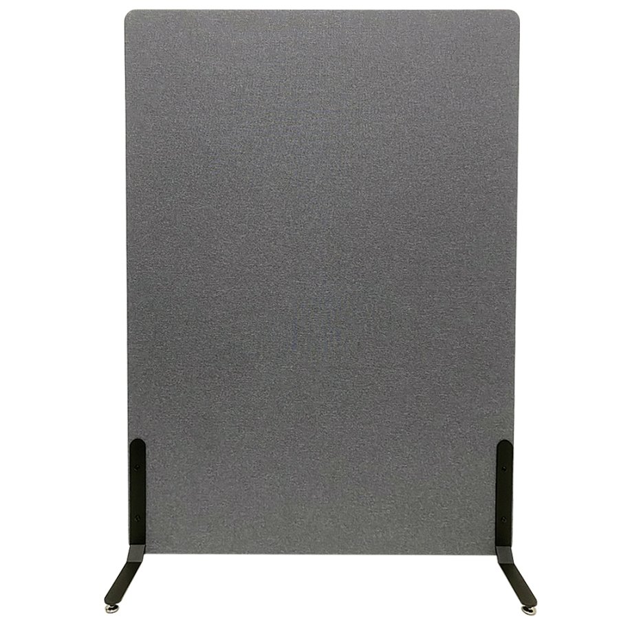 ZONE Hush Wall acoustic wall and room divider, Dark grey, fabric-covered, sound-absorbing, 136 x 100 x 4 cm