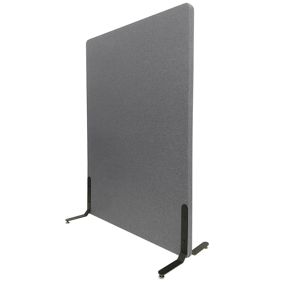ZONE Hush Wall acoustic wall and room divider, Dark grey, fabric-covered, sound-absorbing, 136 x 100 x 4 cm