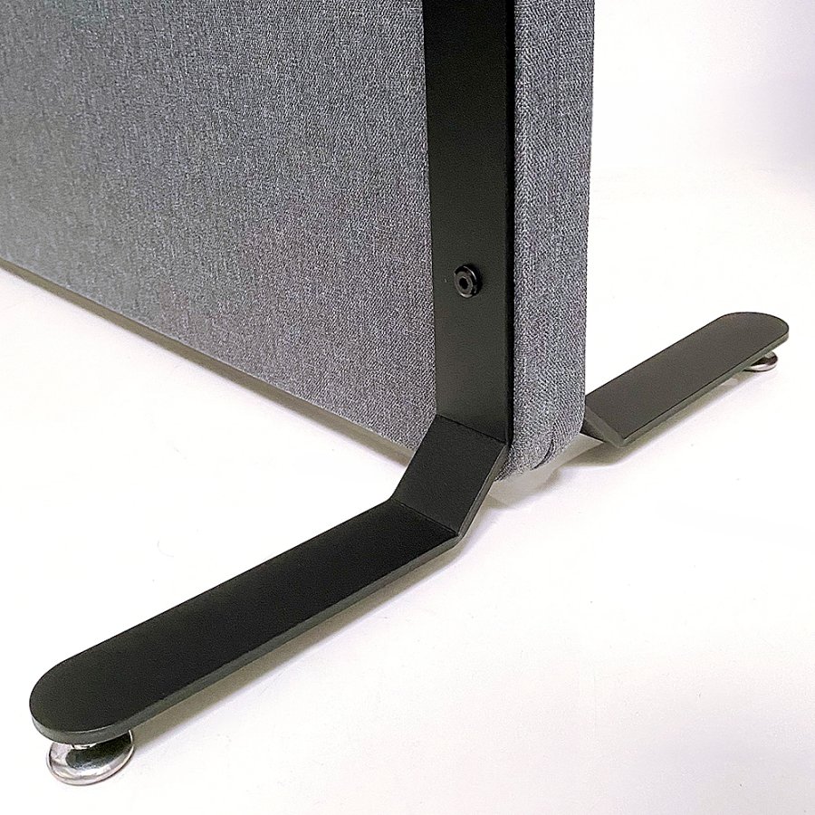 ZONE Hush Wall standard feet for acoustic wall, Black, easy installation