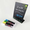 Black A5 vertical Menu Holder blackboard for chalk #5