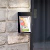 Shieldbox brochure holder A4 deep, black #7