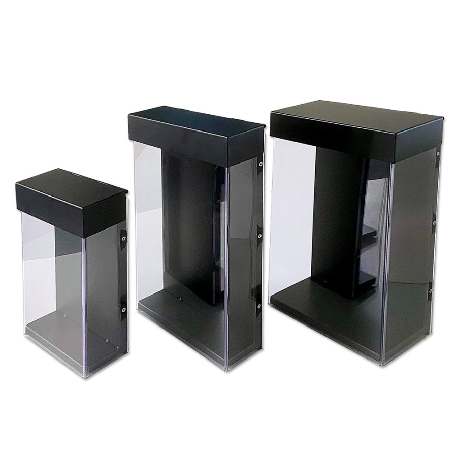 Shieldbox brochure holder A4 deep, black