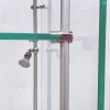 Showcase Frameless glass display cabinet with LED light and lock, black #3