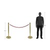 Rope barrier post, Gold #8