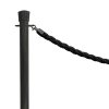Black lacquered Stand in Steel for queue barrier/barrier system, 91 cm high, heavy base &Oslash; 32 cm #4